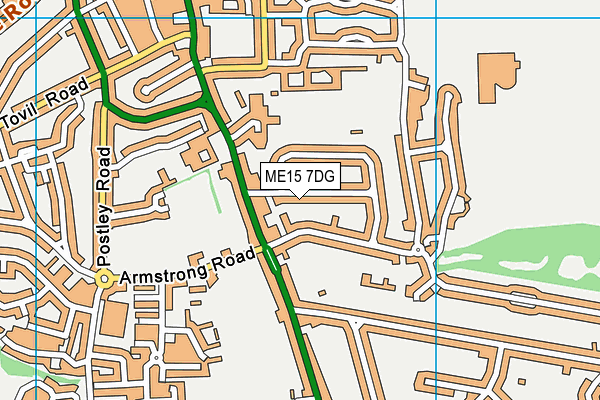 ME15 7DG map - OS VectorMap District (Ordnance Survey) ME15 7DG map - OS VectorMap District (Ordnance Survey)
