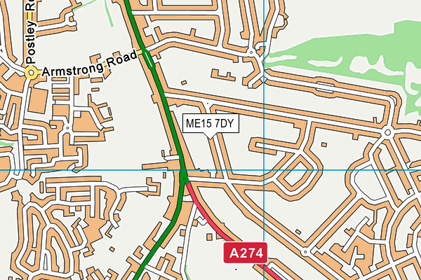 ME15 7DY map - OS VectorMap District (Ordnance Survey) ME15 7DY map - OS VectorMap District (Ordnance Survey)