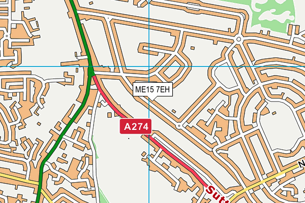 ME15 7EH map - OS VectorMap District (Ordnance Survey)
