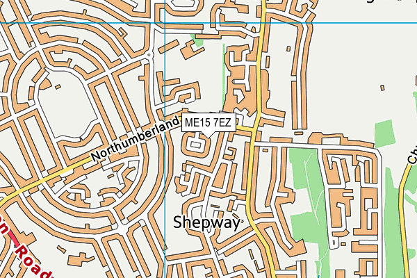 ME15 7EZ map - OS VectorMap District (Ordnance Survey) ME15 7EZ map - OS VectorMap District (Ordnance Survey)