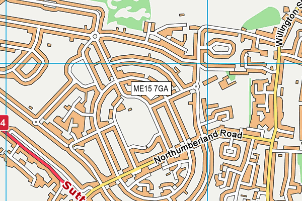 ME15 7GA map - OS VectorMap District (Ordnance Survey) ME15 7GA map - OS VectorMap District (Ordnance Survey)