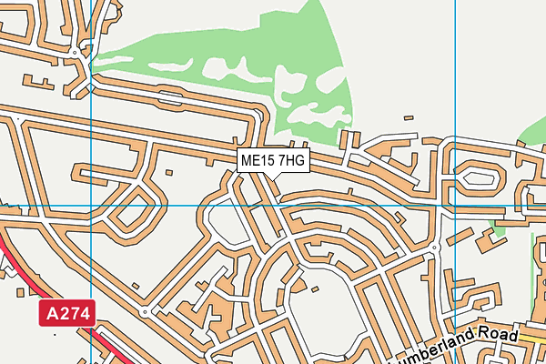 ME15 7HG map - OS VectorMap District (Ordnance Survey) ME15 7HG map - OS VectorMap District (Ordnance Survey)