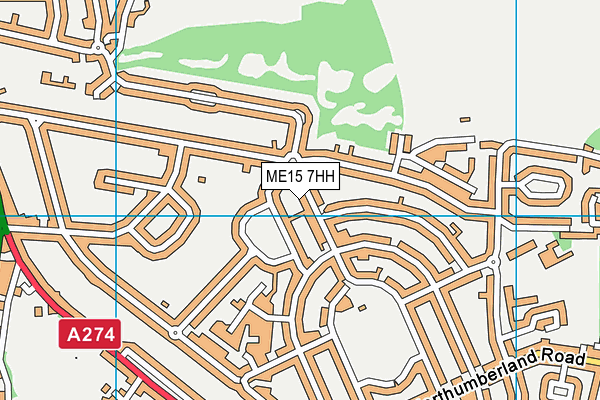 ME15 7HH map - OS VectorMap District (Ordnance Survey) ME15 7HH map - OS VectorMap District (Ordnance Survey)