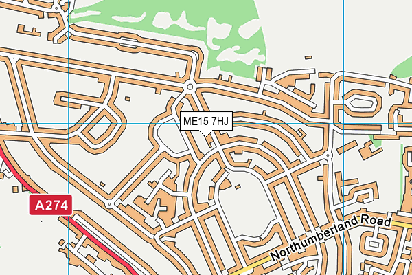 ME15 7HJ map - OS VectorMap District (Ordnance Survey) ME15 7HJ map - OS VectorMap District (Ordnance Survey)