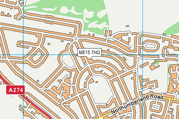 ME15 7HQ map - OS VectorMap District (Ordnance Survey) ME15 7HQ map - OS VectorMap District (Ordnance Survey)