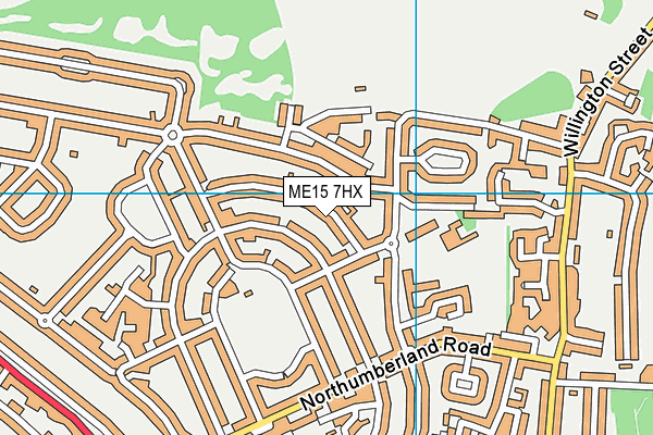 ME15 7HX map - OS VectorMap District (Ordnance Survey) ME15 7HX map - OS VectorMap District (Ordnance Survey)
