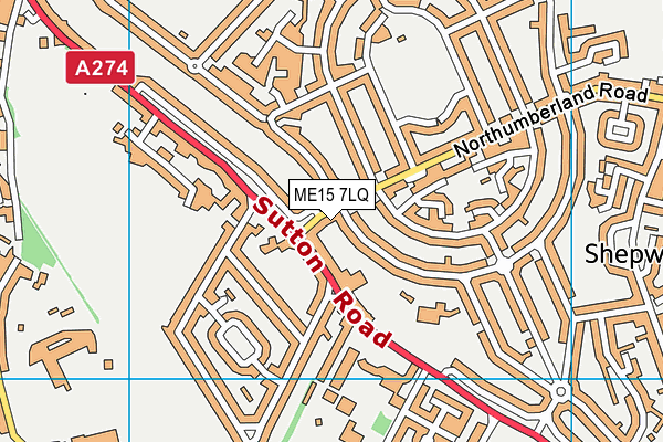 ME15 7LQ map - OS VectorMap District (Ordnance Survey) ME15 7LQ map - OS VectorMap District (Ordnance Survey)