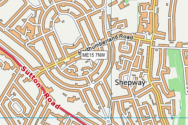 ME15 7NW map - OS VectorMap District (Ordnance Survey)