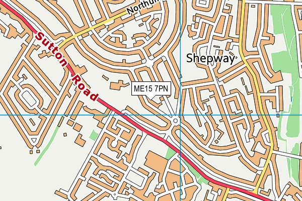 ME15 7PN map - OS VectorMap District (Ordnance Survey) ME15 7PN map - OS VectorMap District (Ordnance Survey)
