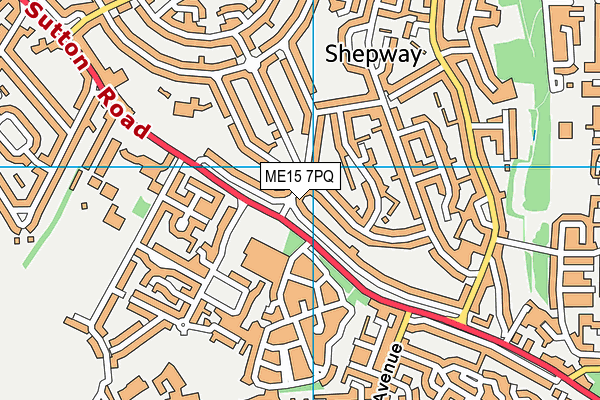 ME15 7PQ map - OS VectorMap District (Ordnance Survey) ME15 7PQ map - OS VectorMap District (Ordnance Survey)