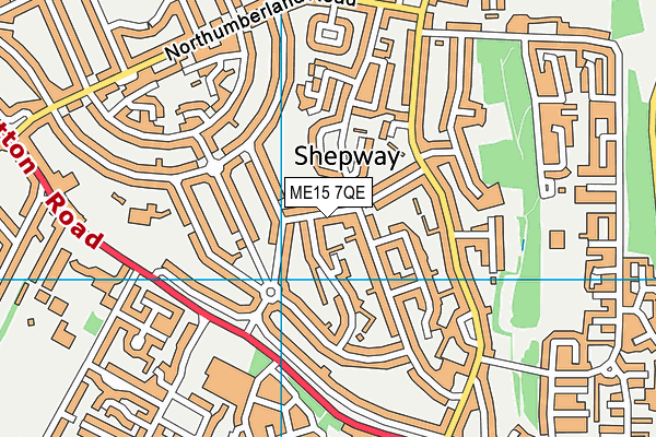 ME15 7QE map - OS VectorMap District (Ordnance Survey) ME15 7QE map - OS VectorMap District (Ordnance Survey)