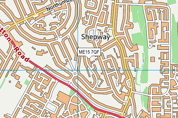 ME15 7QF map - OS VectorMap District (Ordnance Survey) ME15 7QF map - OS VectorMap District (Ordnance Survey)
