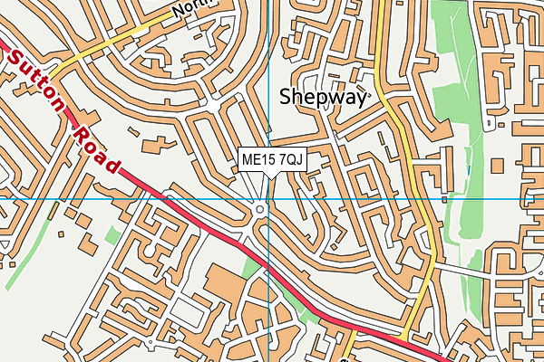 ME15 7QJ map - OS VectorMap District (Ordnance Survey) ME15 7QJ map - OS VectorMap District (Ordnance Survey)