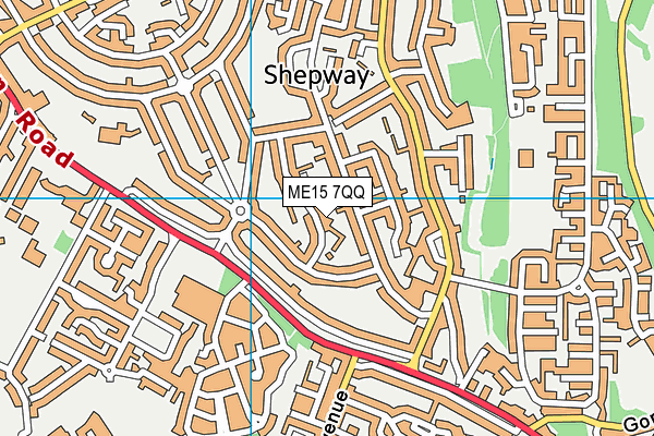 ME15 7QQ map - OS VectorMap District (Ordnance Survey) ME15 7QQ map - OS VectorMap District (Ordnance Survey)