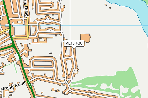 ME15 7QU map - OS VectorMap District (Ordnance Survey) ME15 7QU map - OS VectorMap District (Ordnance Survey)