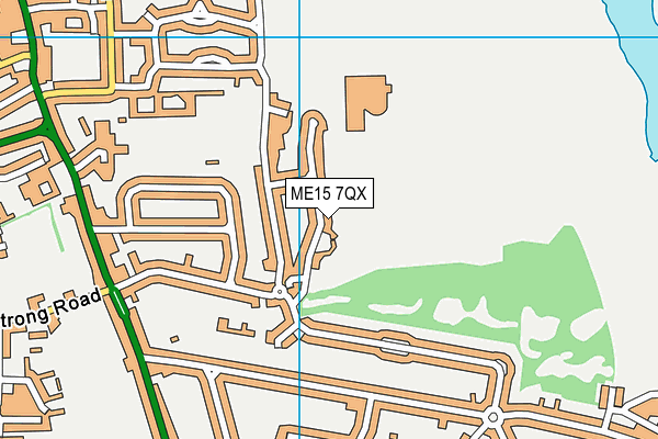 ME15 7QX map - OS VectorMap District (Ordnance Survey) ME15 7QX map - OS VectorMap District (Ordnance Survey)