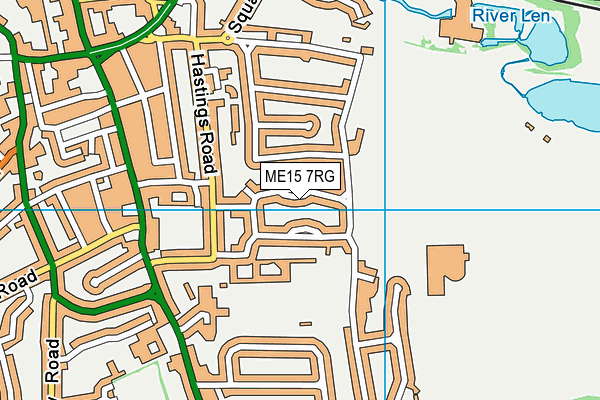 ME15 7RG map - OS VectorMap District (Ordnance Survey) ME15 7RG map - OS VectorMap District (Ordnance Survey)