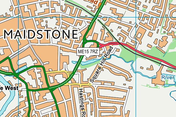 ME15 7RZ map - OS VectorMap District (Ordnance Survey) ME15 7RZ map - OS VectorMap District (Ordnance Survey)