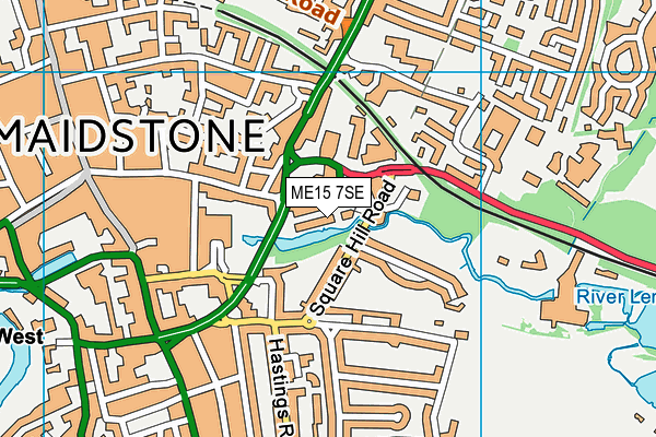 ME15 7SE map - OS VectorMap District (Ordnance Survey) ME15 7SE map - OS VectorMap District (Ordnance Survey)