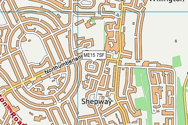 ME15 7SF map - OS VectorMap District (Ordnance Survey) ME15 7SF map - OS VectorMap District (Ordnance Survey)