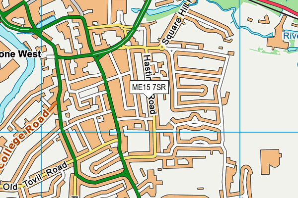 ME15 7SR map - OS VectorMap District (Ordnance Survey) ME15 7SR map - OS VectorMap District (Ordnance Survey)
