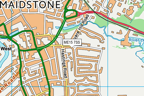 ME15 7SS map - OS VectorMap District (Ordnance Survey) ME15 7SS map - OS VectorMap District (Ordnance Survey)
