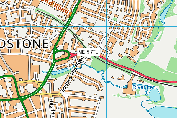 ME15 7TU map - OS VectorMap District (Ordnance Survey) ME15 7TU map - OS VectorMap District (Ordnance Survey)