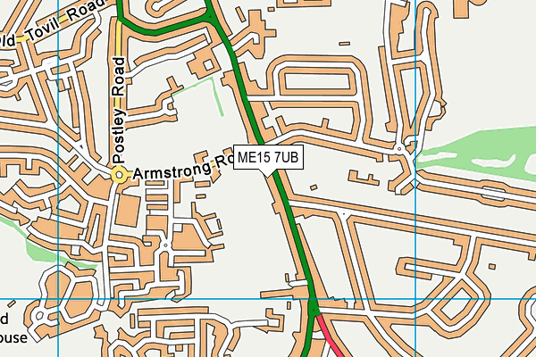 ME15 7UB map - OS VectorMap District (Ordnance Survey) ME15 7UB map - OS VectorMap District (Ordnance Survey)