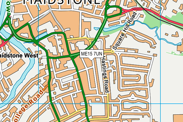 ME15 7UN map - OS VectorMap District (Ordnance Survey) ME15 7UN map - OS VectorMap District (Ordnance Survey)