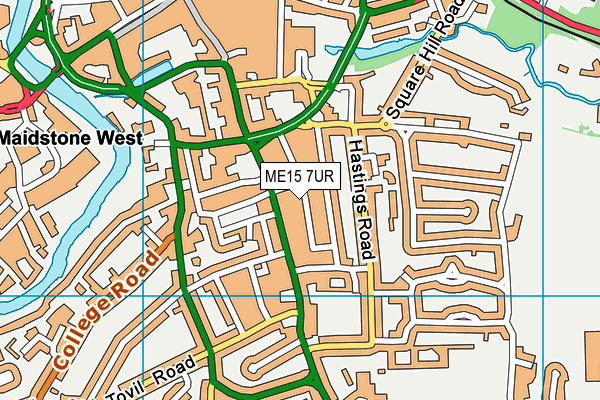 ME15 7UR map - OS VectorMap District (Ordnance Survey) ME15 7UR map - OS VectorMap District (Ordnance Survey)