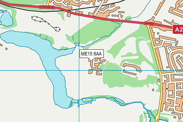 ME15 8AA map - OS VectorMap District (Ordnance Survey) ME15 8AA map - OS VectorMap District (Ordnance Survey)
