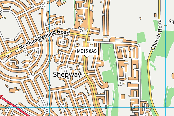 ME15 8AS map - OS VectorMap District (Ordnance Survey) ME15 8AS map - OS VectorMap District (Ordnance Survey)