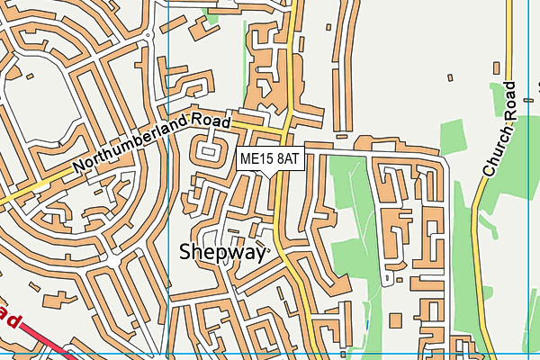 ME15 8AT map - OS VectorMap District (Ordnance Survey) ME15 8AT map - OS VectorMap District (Ordnance Survey)