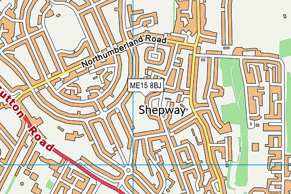 ME15 8BJ map - OS VectorMap District (Ordnance Survey) ME15 8BJ map - OS VectorMap District (Ordnance Survey)