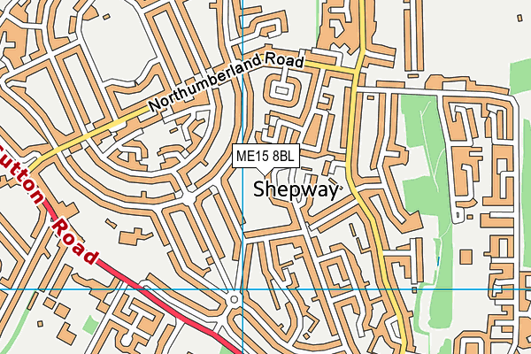 ME15 8BL map - OS VectorMap District (Ordnance Survey)