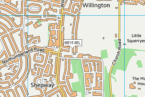 ME15 8EL map - OS VectorMap District (Ordnance Survey) ME15 8EL map - OS VectorMap District (Ordnance Survey)
