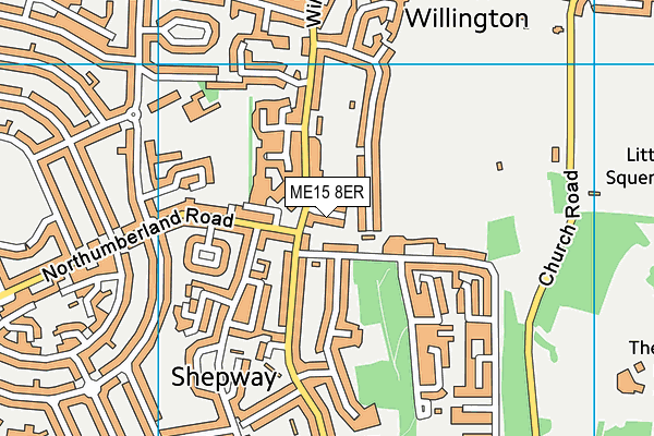 ME15 8ER map - OS VectorMap District (Ordnance Survey) ME15 8ER map - OS VectorMap District (Ordnance Survey)