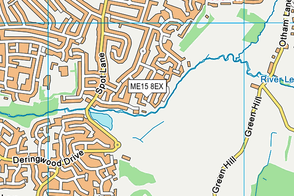 ME15 8EX map - OS VectorMap District (Ordnance Survey) ME15 8EX map - OS VectorMap District (Ordnance Survey)