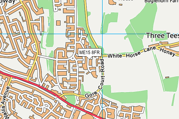 ME15 8FR map - OS VectorMap District (Ordnance Survey)