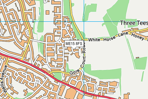 ME15 8FS map - OS VectorMap District (Ordnance Survey) ME15 8FS map - OS VectorMap District (Ordnance Survey)