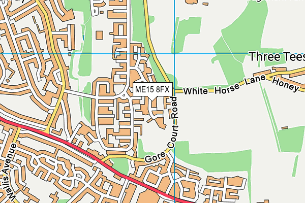 ME15 8FX map - OS VectorMap District (Ordnance Survey) ME15 8FX map - OS VectorMap District (Ordnance Survey)
