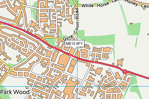 ME15 8FY map - OS VectorMap District (Ordnance Survey) ME15 8FY map - OS VectorMap District (Ordnance Survey)