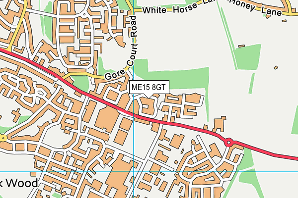 ME15 8GT map - OS VectorMap District (Ordnance Survey) ME15 8GT map - OS VectorMap District (Ordnance Survey)