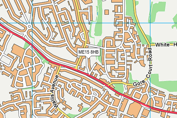 ME15 8HB map - OS VectorMap District (Ordnance Survey) ME15 8HB map - OS VectorMap District (Ordnance Survey)