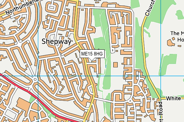 ME15 8HG map - OS VectorMap District (Ordnance Survey)