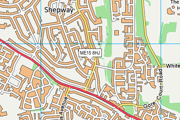 ME15 8HJ map - OS VectorMap District (Ordnance Survey) ME15 8HJ map - OS VectorMap District (Ordnance Survey)