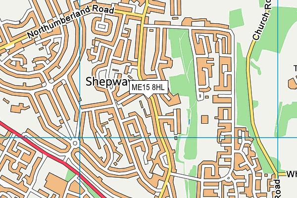 ME15 8HL map - OS VectorMap District (Ordnance Survey) ME15 8HL map - OS VectorMap District (Ordnance Survey)
