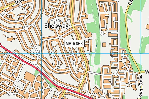 ME15 8HX map - OS VectorMap District (Ordnance Survey) ME15 8HX map - OS VectorMap District (Ordnance Survey)