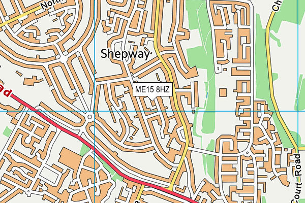 ME15 8HZ map - OS VectorMap District (Ordnance Survey) ME15 8HZ map - OS VectorMap District (Ordnance Survey)