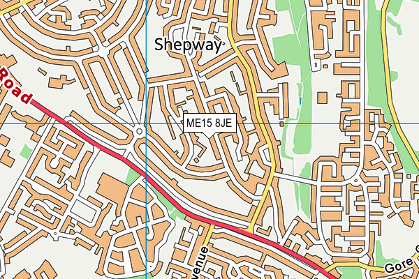 ME15 8JE map - OS VectorMap District (Ordnance Survey) ME15 8JE map - OS VectorMap District (Ordnance Survey)